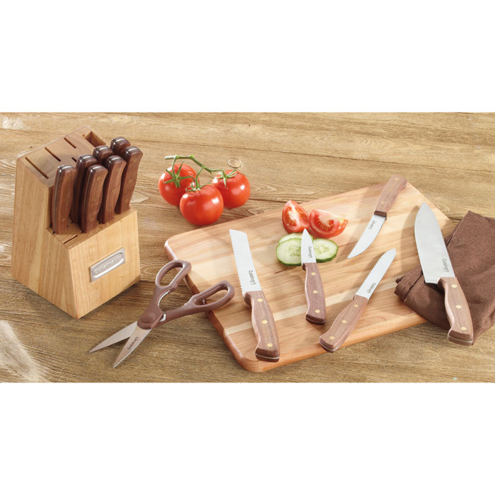 Cuisinart Advantage 14 Piece TripleRivet Knife Set and Wood Storage